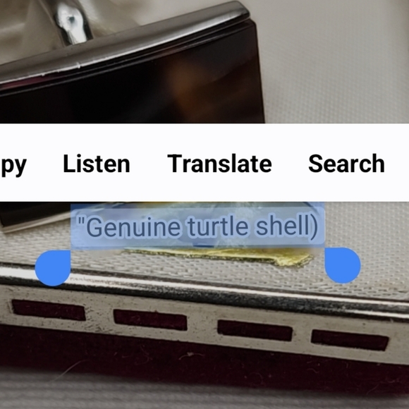 Universal Cufflinks set silver tone - Picture 5 of 5